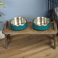 New Double Dog Bowl Stand