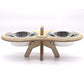 Curved Double Bowl Stand