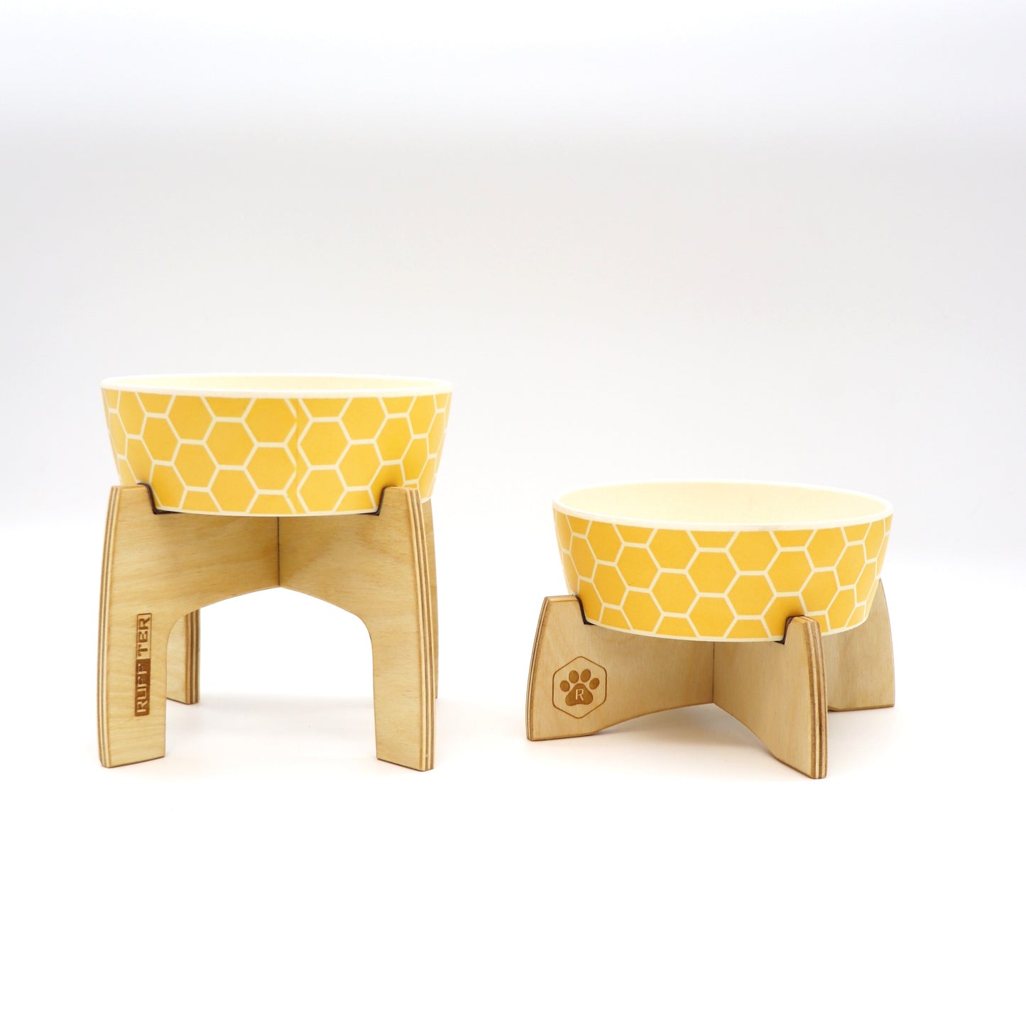 Single Bowl Stand - Bamboo Bowl - Honeycomb BECO